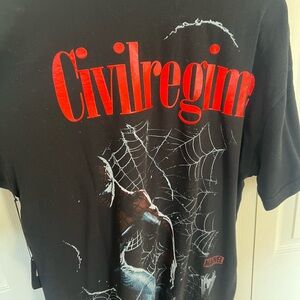 Civil Regime Marvel Black Graphic Tee